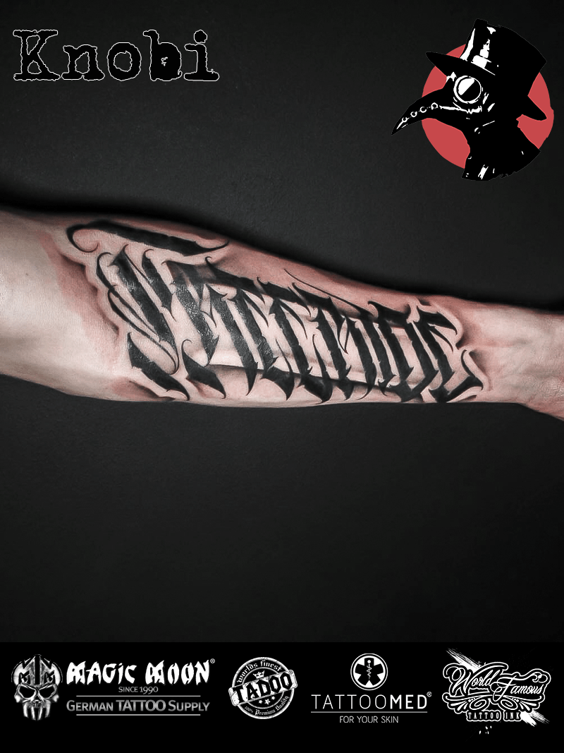 lettering tattoo